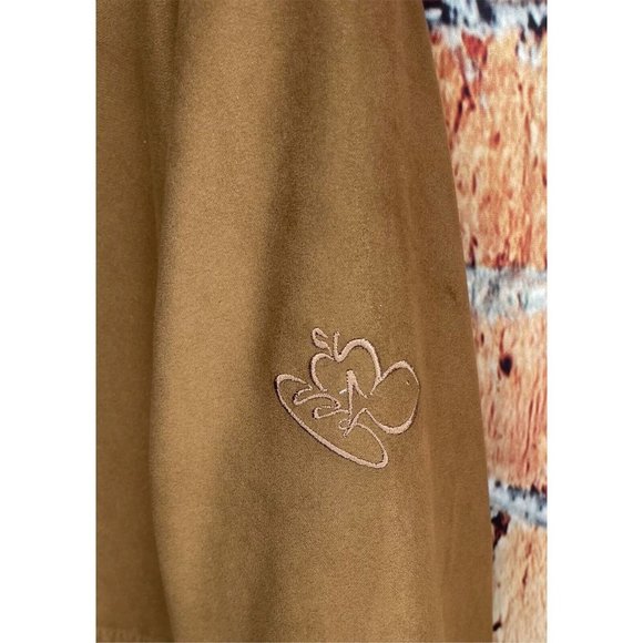 Zero Restriction ZR Men’s Large Brown Microsuede Golf Sweater Pullover Jacket - Picture 3 of 5